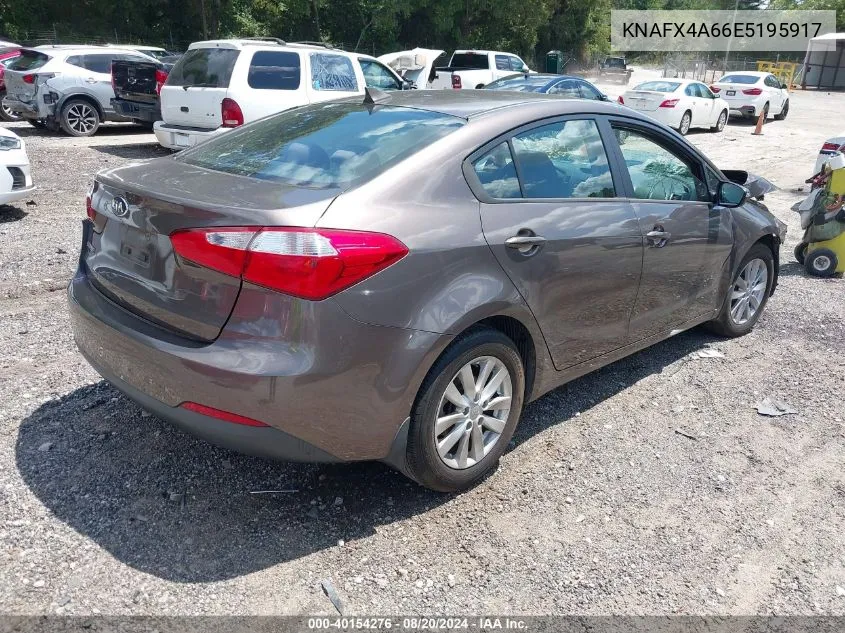 KNAFX4A66E5195917 2014 Kia Forte Lx