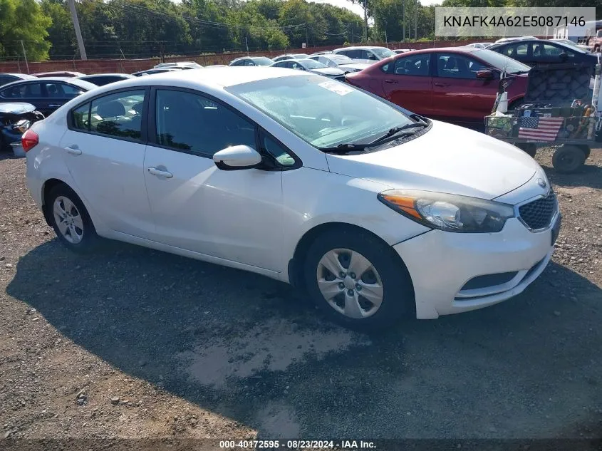 2014 Kia Forte Lx VIN: KNAFK4A62E5087146 Lot: 40172595