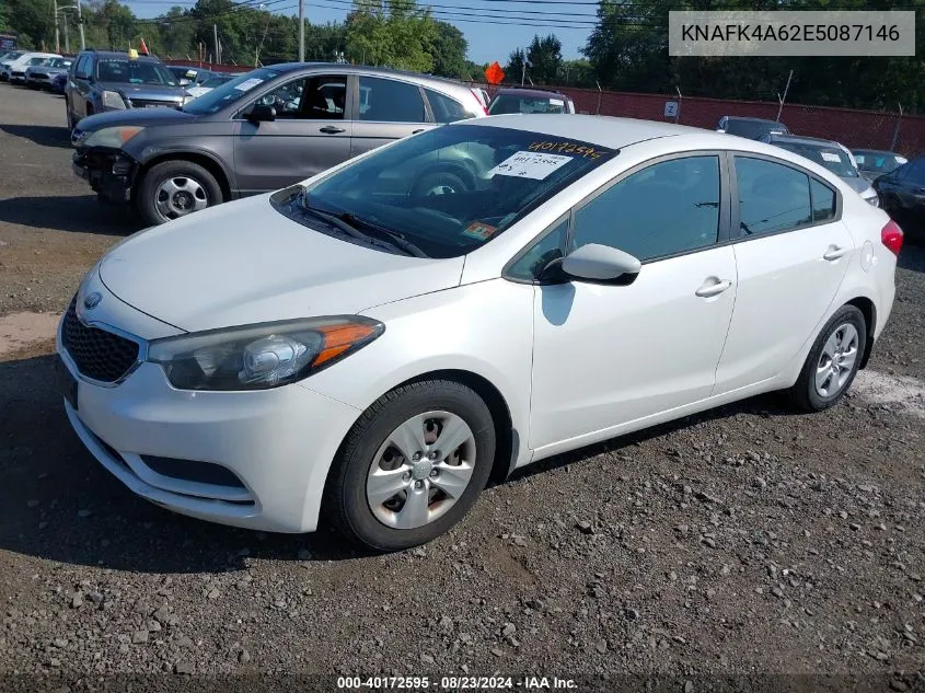 2014 Kia Forte Lx VIN: KNAFK4A62E5087146 Lot: 40172595