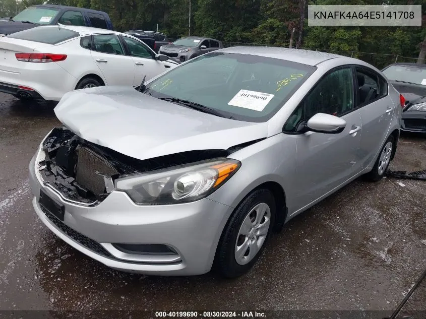 KNAFK4A64E5141708 2014 Kia Forte Lx