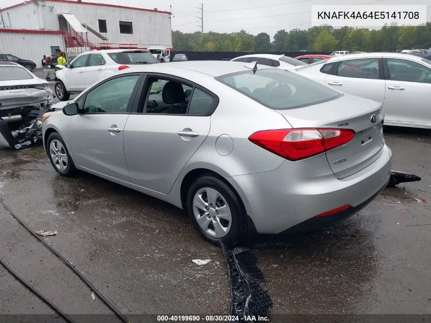 KNAFK4A64E5141708 2014 Kia Forte Lx