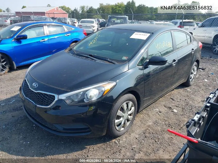 2014 Kia Forte Lx VIN: KNAFK4A63E5156832 Lot: 40202682