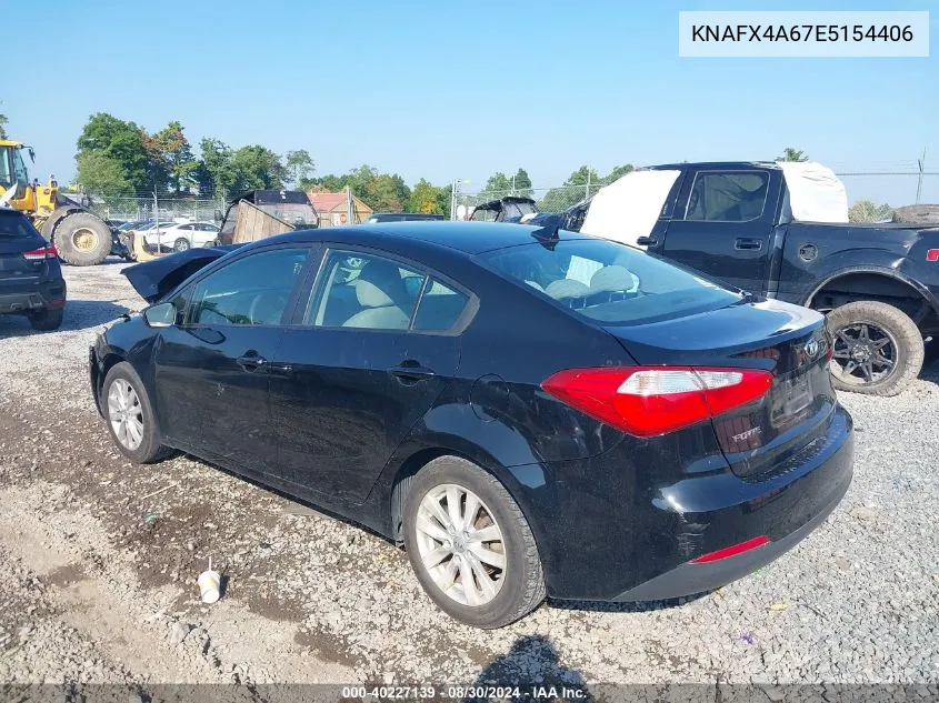 KNAFX4A67E5154406 2014 Kia Forte Lx