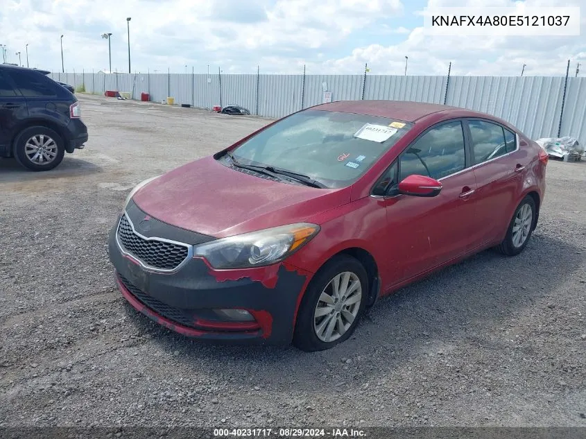 2014 Kia Forte Ex VIN: KNAFX4A80E5121037 Lot: 40231717