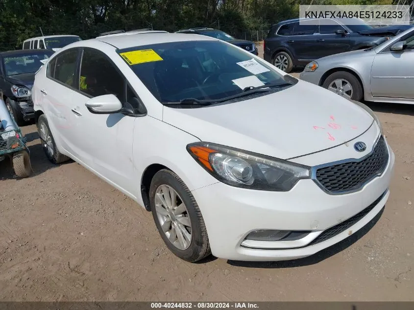 KNAFX4A84E5124233 2014 Kia Forte Ex