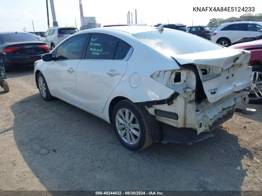 2014 Kia Forte Ex VIN: KNAFX4A84E5124233 Lot: 40244832