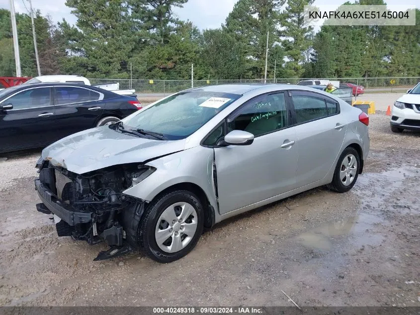 2014 Kia Forte Lx VIN: KNAFK4A6XE5145004 Lot: 40249318