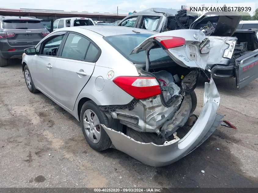 2014 Kia Forte Lx VIN: KNAFK4A6XE5178939 Lot: 40252820