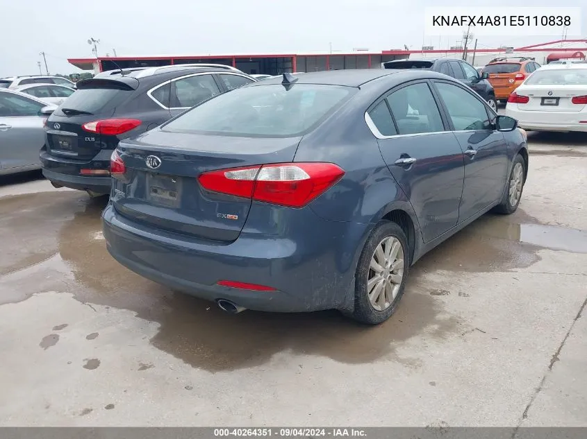 KNAFX4A81E5110838 2014 Kia Forte Ex