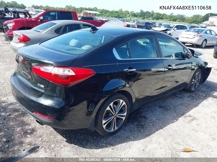 KNAFX4A8XE5110658 2014 Kia Forte Ex