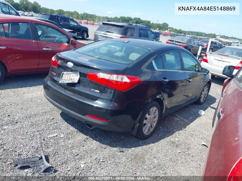 KNAFX4A84E5148869 2014 Kia Forte Ex