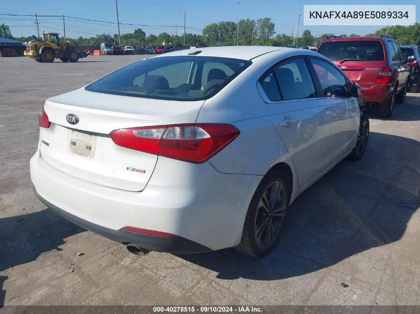 2014 Kia Forte Ex VIN: KNAFX4A89E5089334 Lot: 40278515