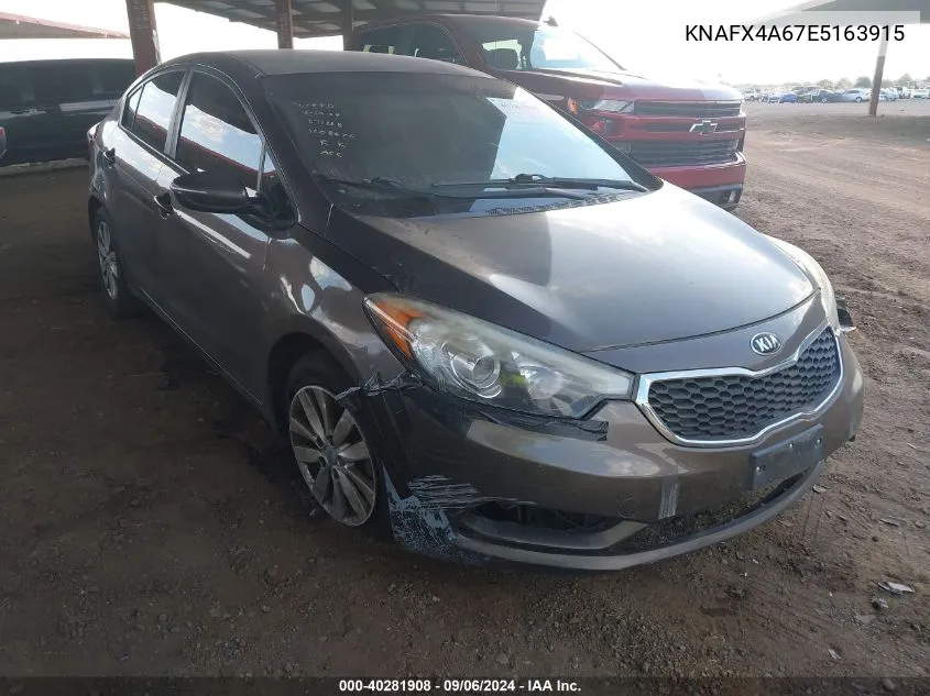 2014 Kia Forte Lx VIN: KNAFX4A67E5163915 Lot: 40281908