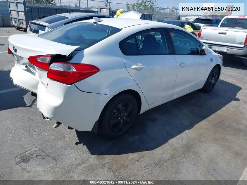 2014 Kia Forte Lx VIN: KNAFK4A61E5072220 Lot: 40321042