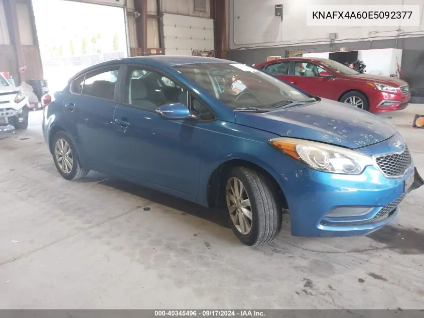 2014 Kia Forte Lx VIN: KNAFX4A60E5092377 Lot: 40345496