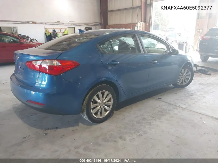 KNAFX4A60E5092377 2014 Kia Forte Lx