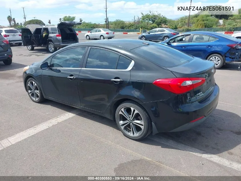 2014 Kia Forte Ex VIN: KNAFZ4A87E5061591 Lot: 40350553