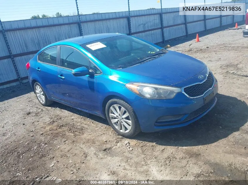 2014 Kia Forte Lx VIN: KNAFX4A67E5219836 Lot: 40357961