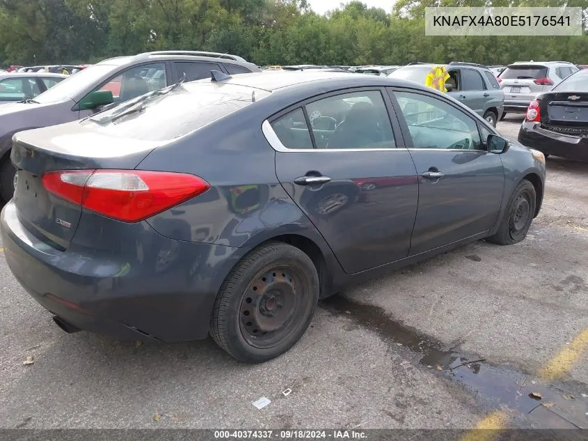 KNAFX4A80E5176541 2014 Kia Forte Ex