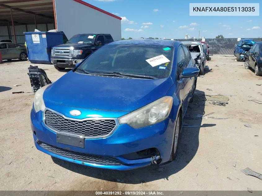 KNAFX4A80E5113035 2014 Kia Forte Ex