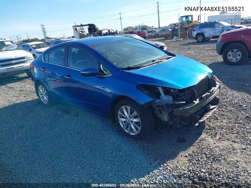 KNAFX4A8XE5155521 2014 Kia Forte Ex