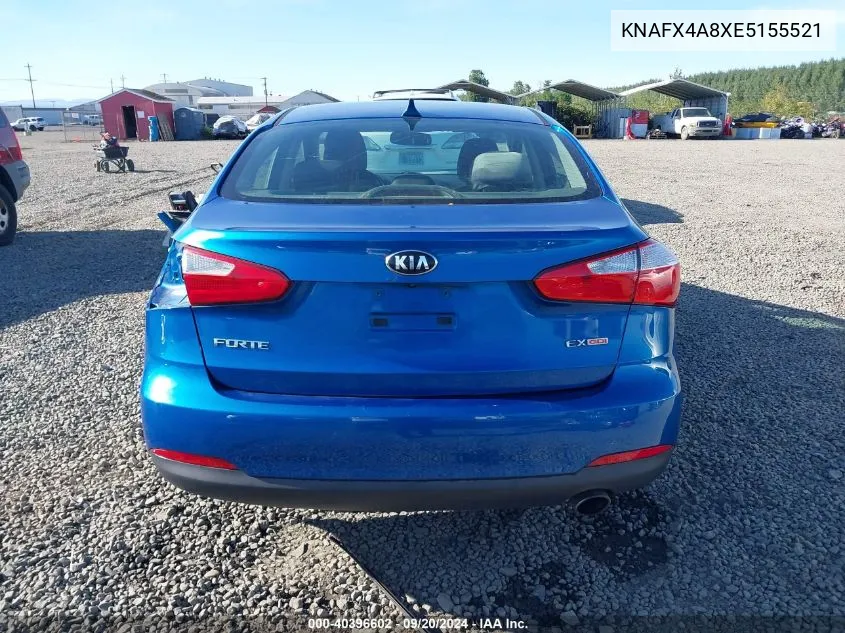 2014 Kia Forte Ex VIN: KNAFX4A8XE5155521 Lot: 40396602