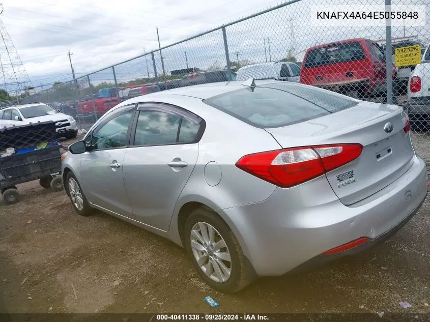 KNAFX4A64E5055848 2014 Kia Forte Lx