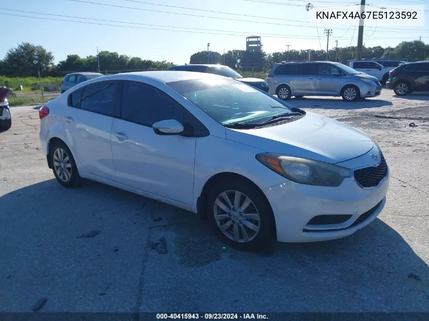 2014 Kia Forte Lx VIN: KNAFX4A67E5123592 Lot: 40415943