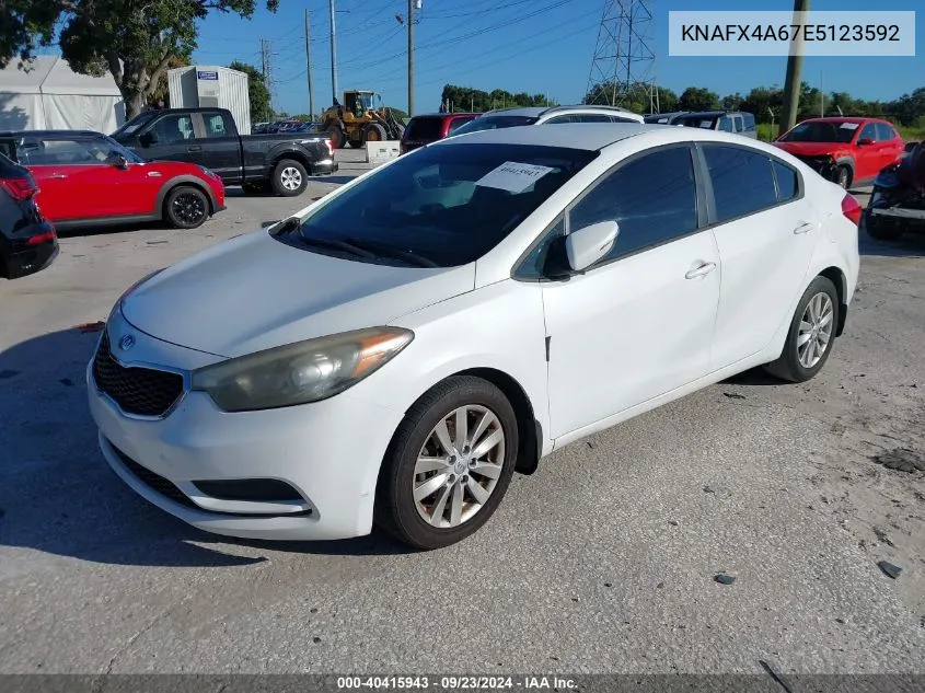 2014 Kia Forte Lx VIN: KNAFX4A67E5123592 Lot: 40415943