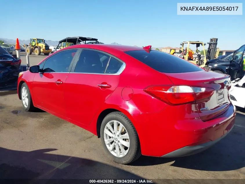 KNAFX4A89E5054017 2014 Kia Forte Ex