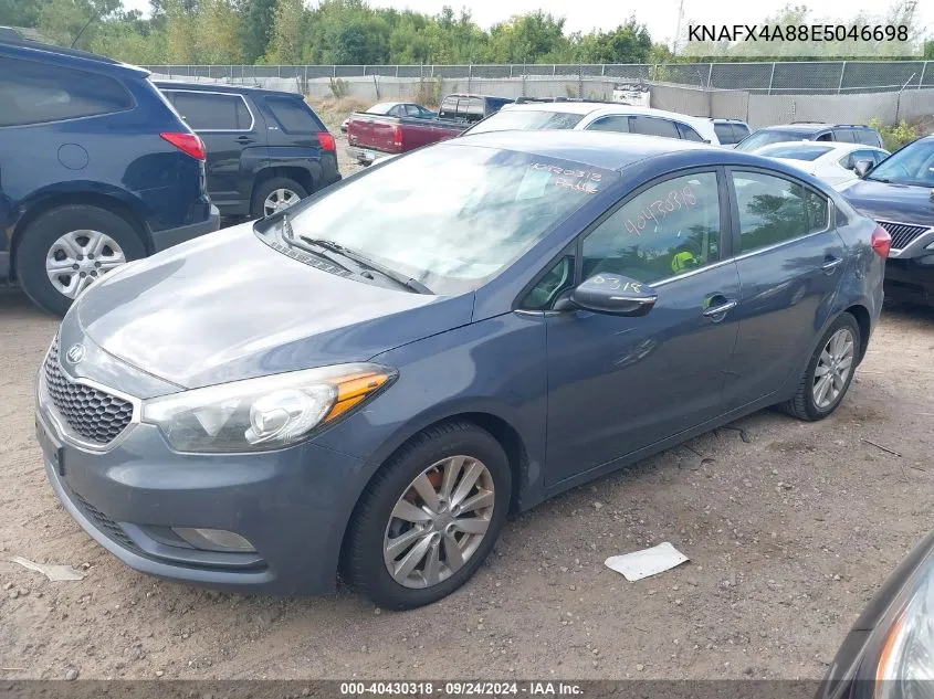 2014 Kia Forte Ex VIN: KNAFX4A88E5046698 Lot: 40430318