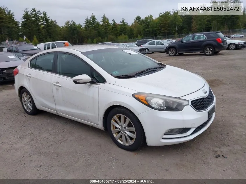 2014 Kia Forte Ex VIN: KNAFX4A81E5052472 Lot: 40435717