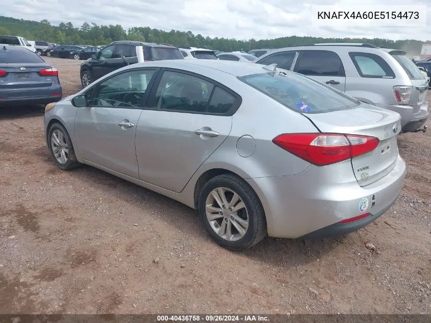 KNAFX4A60E5154473 2014 Kia Forte Lx