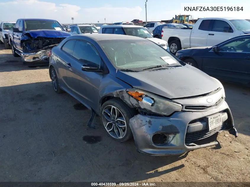 2014 Kia Forte Koup Sx VIN: KNAFZ6A30E5196184 Lot: 40438599