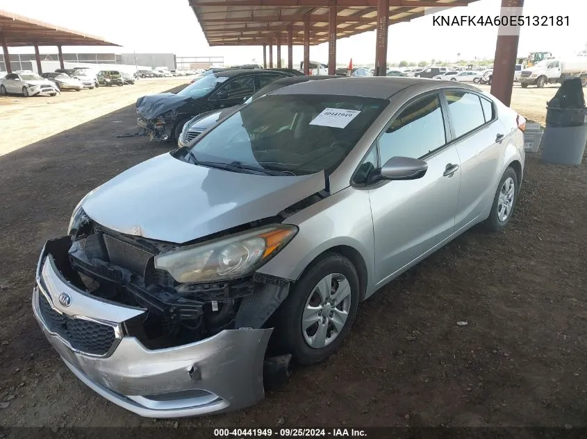 2014 Kia Forte Lx VIN: KNAFK4A60E5132181 Lot: 40441949