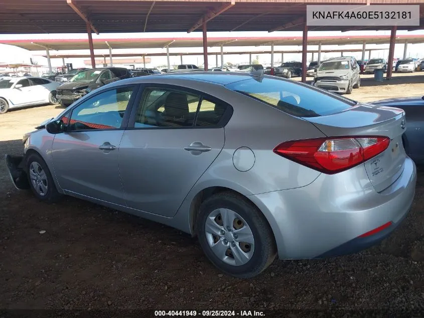 KNAFK4A60E5132181 2014 Kia Forte Lx