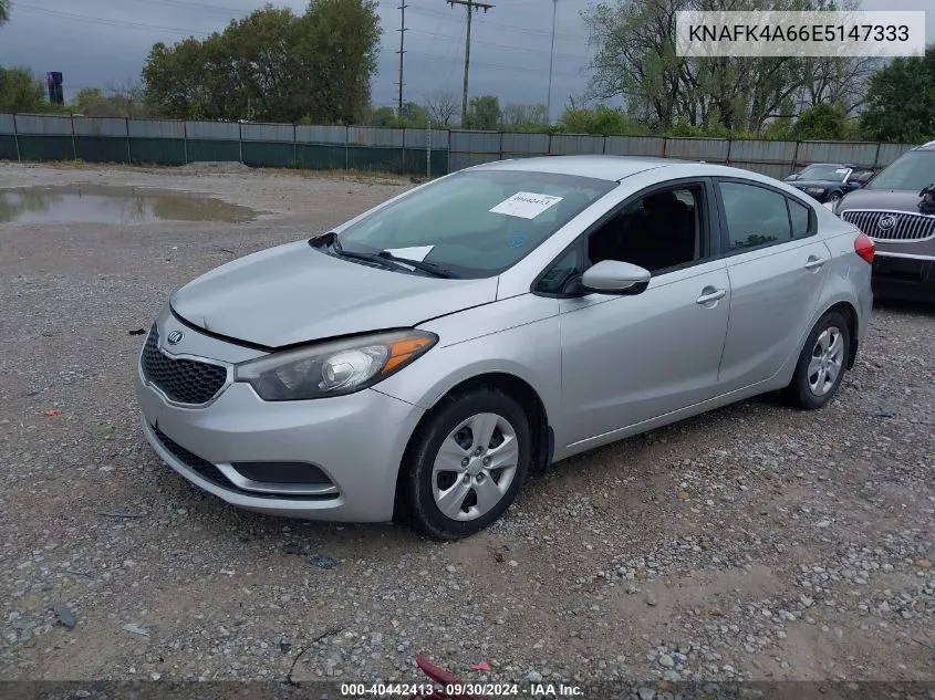 KNAFK4A66E5147333 2014 Kia Forte Lx