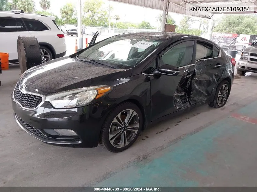 2014 Kia Forte Ex VIN: KNAFX4A87E5109354 Lot: 40446739