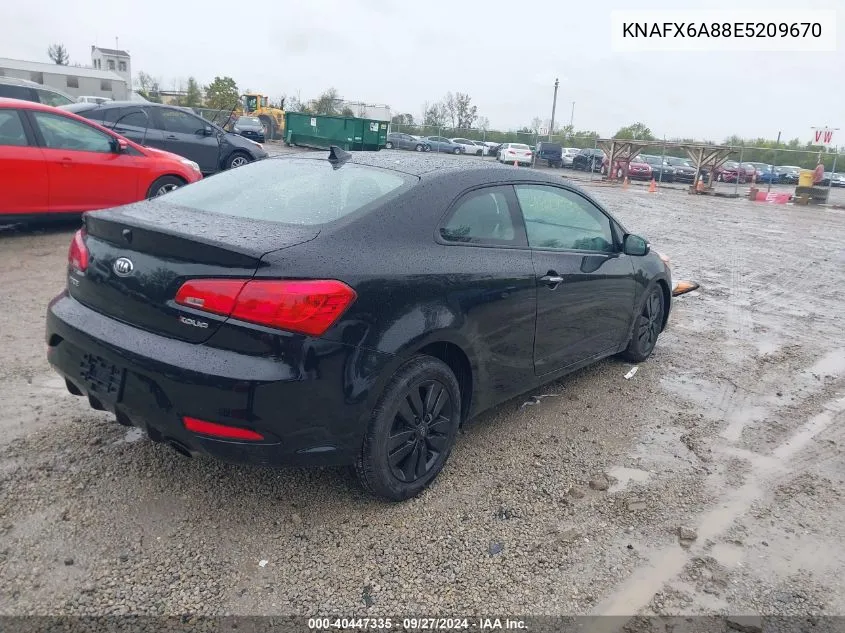 2014 Kia Forte Koup Ex VIN: KNAFX6A88E5209670 Lot: 40447335