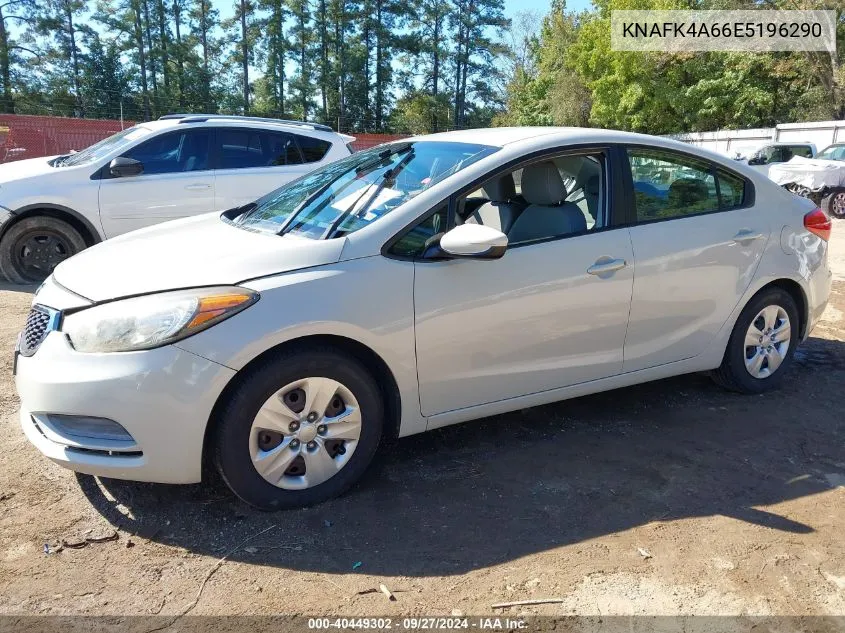 2014 Kia Forte Lx VIN: KNAFK4A66E5196290 Lot: 40449302