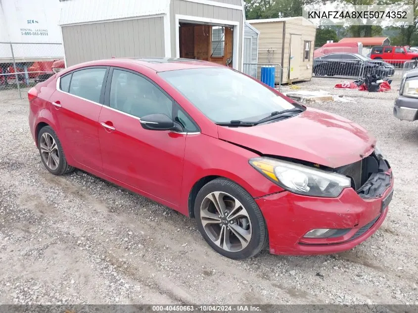 KNAFZ4A8XE5074352 2014 Kia Forte Ex