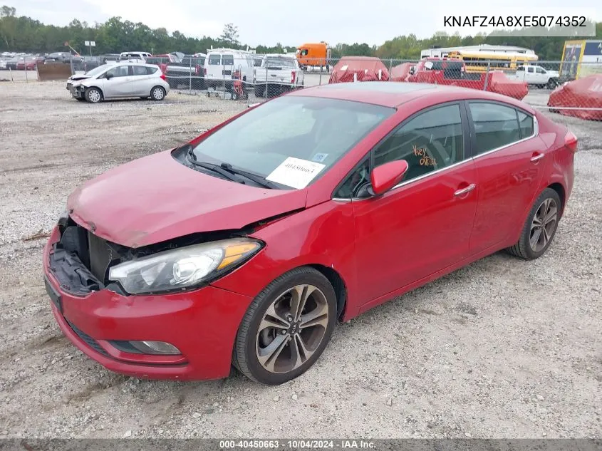 KNAFZ4A8XE5074352 2014 Kia Forte Ex