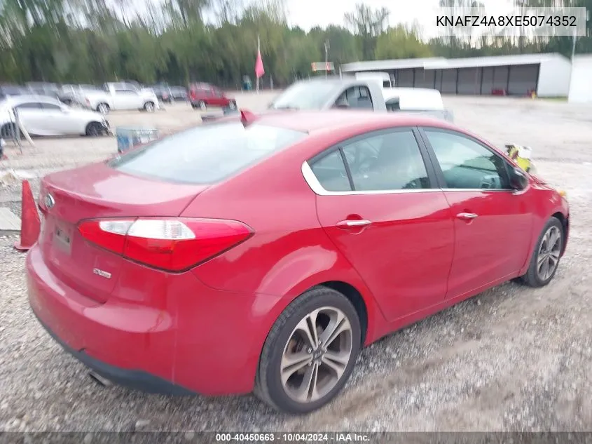 KNAFZ4A8XE5074352 2014 Kia Forte Ex