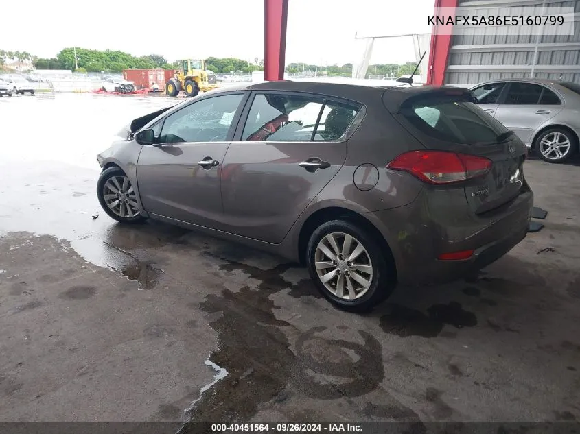 KNAFX5A86E5160799 2014 Kia Forte 5-Door Ex