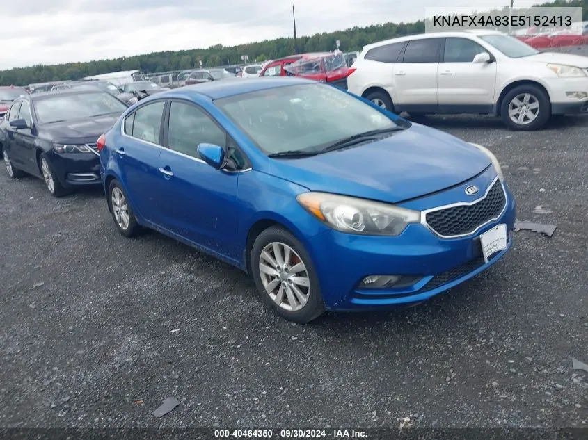 2014 Kia Forte Ex VIN: KNAFX4A83E5152413 Lot: 40464350