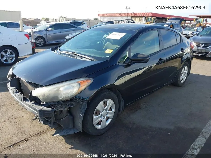 2014 Kia Forte Lx VIN: KNAFK4A68E5162903 Lot: 40472658