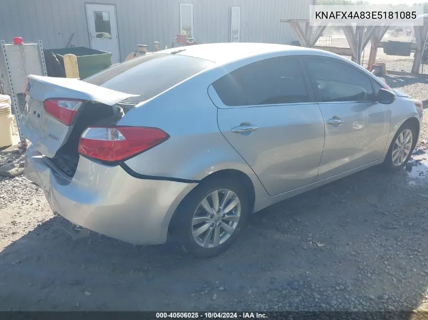 KNAFX4A83E5181085 2014 Kia Forte Ex