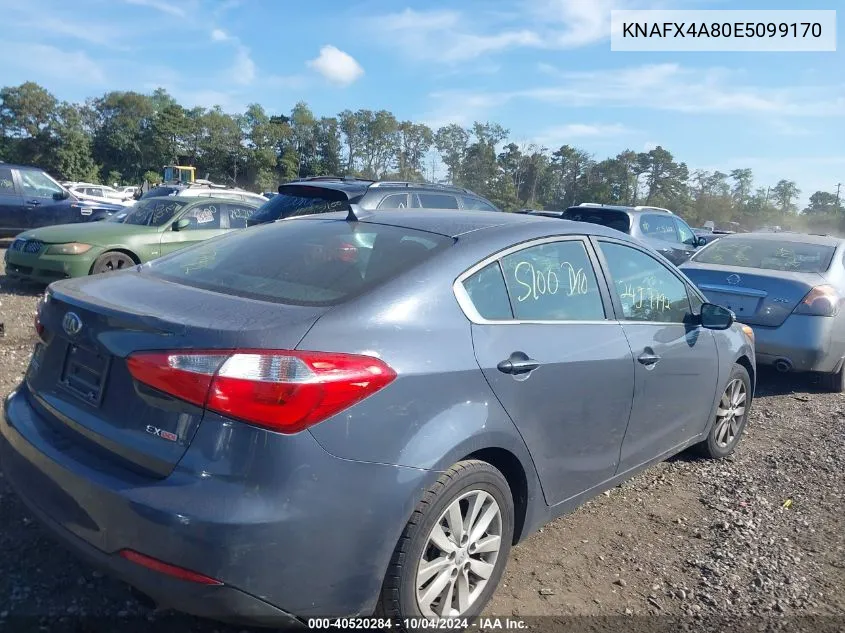 KNAFX4A80E5099170 2014 Kia Forte Ex