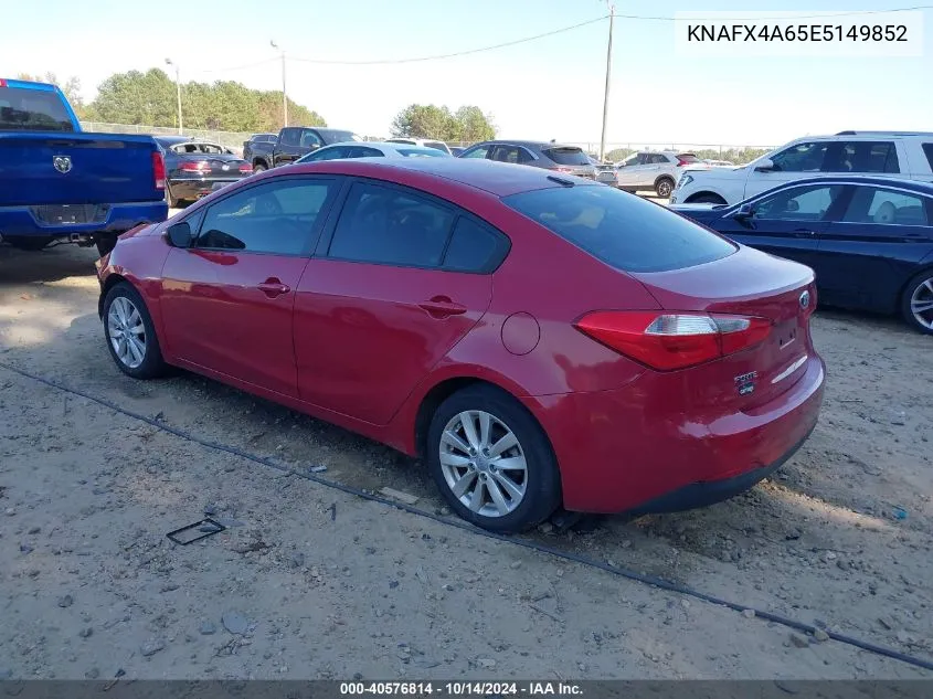 2014 Kia Forte Lx VIN: KNAFX4A65E5149852 Lot: 40576814