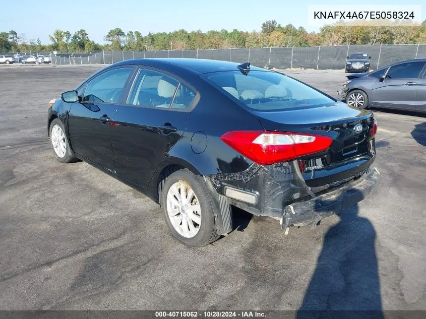 2014 Kia Forte Lx VIN: KNAFX4A67E5058324 Lot: 40715062